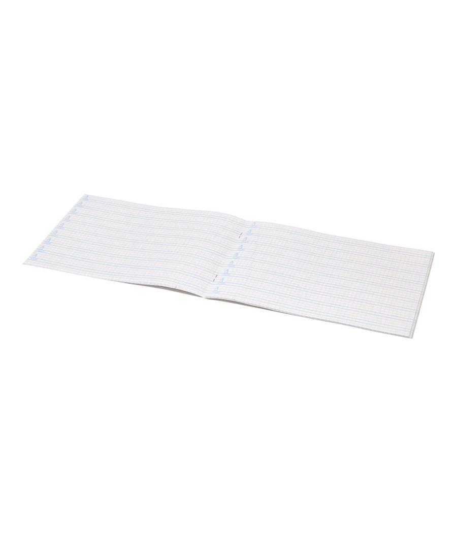 Libreta liderpapel pautaguia tapa cartóncillo 32 hojas din a5 70 g cuadriculado pautado 4 mm apaisado con margen