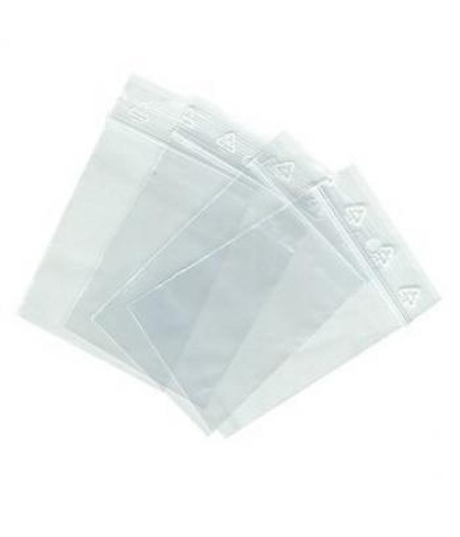 Apli bolsa autocierre 160x220mm pack de 100 bolsas