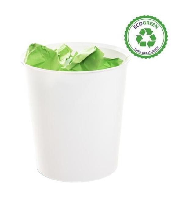 Archivo 2000 papelera ecogreen 18 litros 240x310mm reciclado blanco pastel