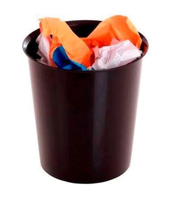 Archivo 2000 papelera de plástico archivo 2000 opcional aro sujetabolsas capacidad 18 litros 290x310 mm negro