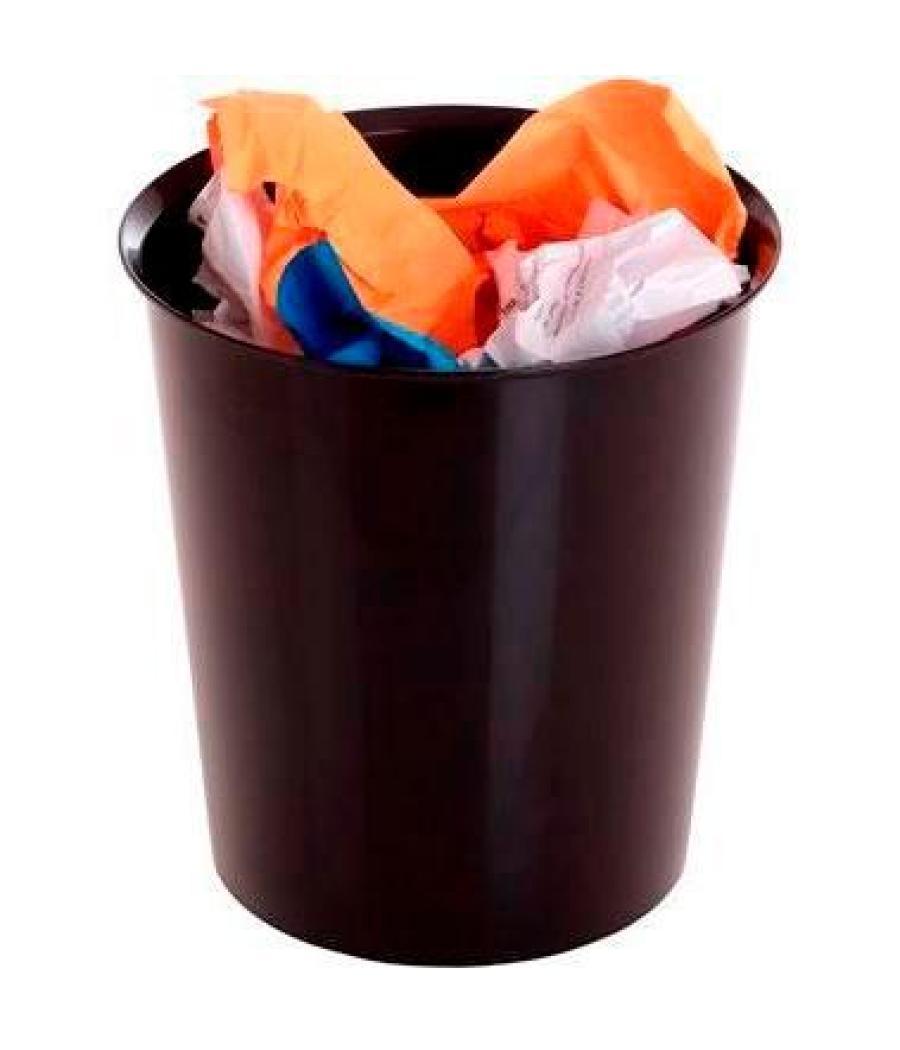 Archivo 2000 papelera de plástico archivo 2000 opcional aro sujetabolsas capacidad 18 litros 290x310 mm negro