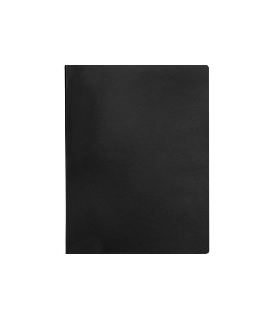 Carpeta liderpapel escaparate 50 fundas pvc folio negro