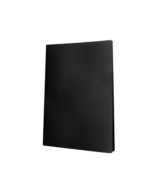 Carpeta liderpapel escaparate 50 fundas pvc folio negro