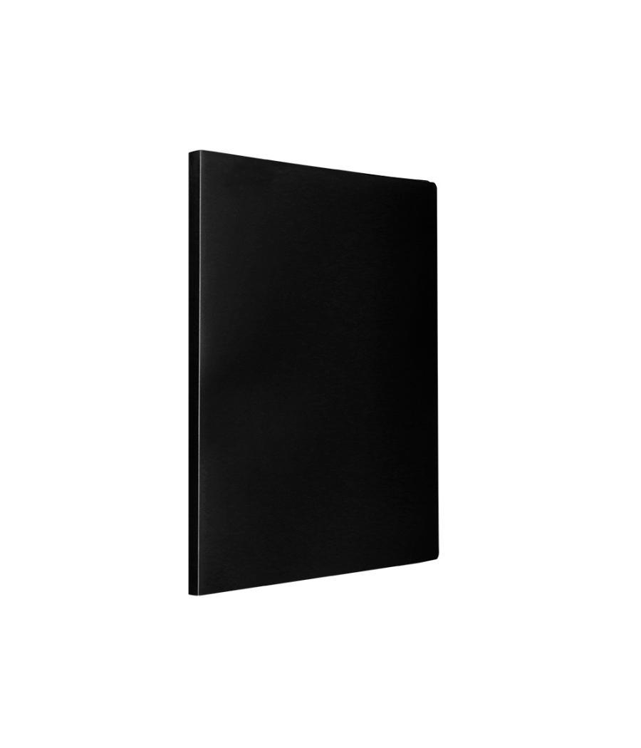 Carpeta liderpapel escaparate 50 fundas pvc folio negro