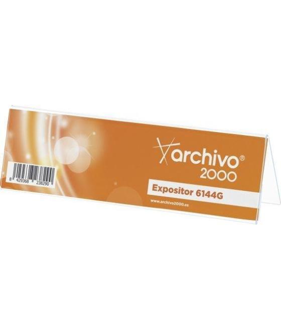 Archivo 2000 portanombres sobremesa archivo 2000 premium espesor 3 mm 50x210x60 mm
