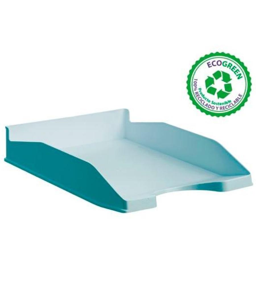 Archivo 2000 bandeja ecogreen apilable 3 posiciones 345x255x60mm reciclado azul pastel
