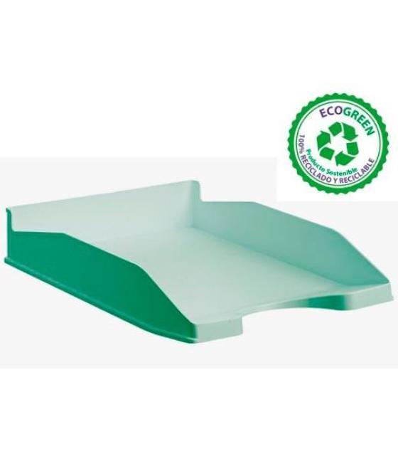 Archivo 2000 bandeja ecogreen apilable 3 posiciones 345x255x60mm reciclado verde pastel
