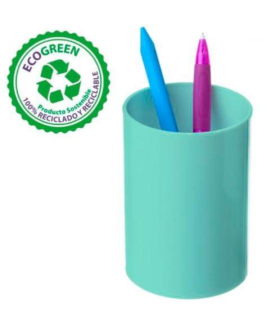 Archivo 2000 portalápices ecogreen 75x105mm reciclado verde pastel