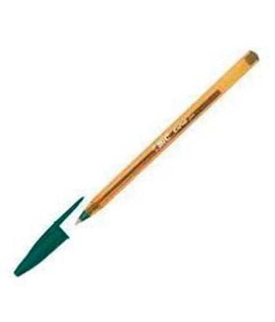 Bic bolígrafo cristal original fine verde caja -50u-