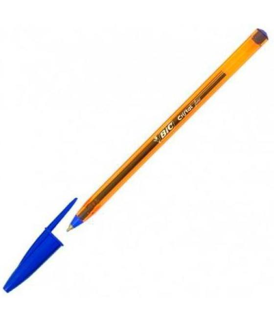 Bic bolígrafo cristal original fine azul caja -50u-