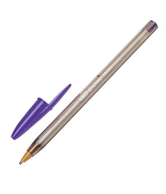 Bic bolígrafo cristal fun púrpura caja -20u-