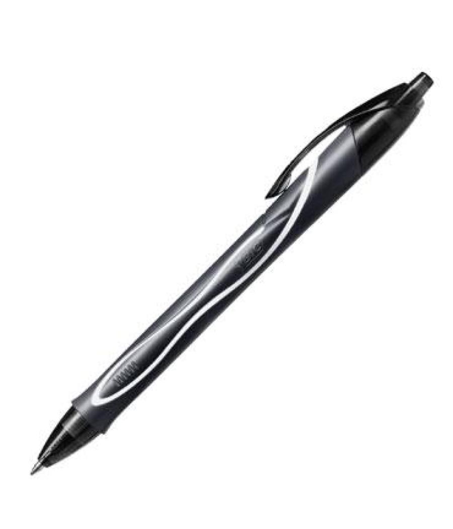 Bic bolígrafo tinta de gel retráctil gel-ocity quick dry negro