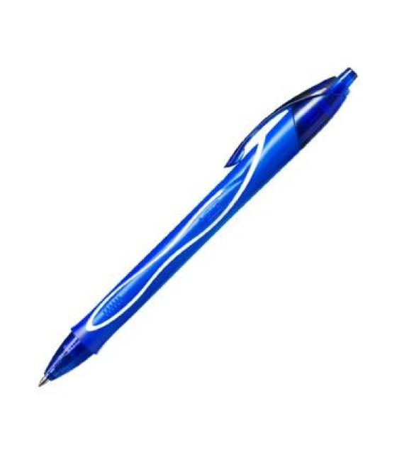 Bic bolígrafo tinta de gel retráctil gel-ocity quick dry azul