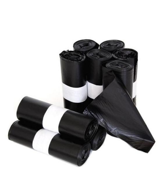 Bolsa de basura domestica g50 25l 55x60 negro -rollo 20u-