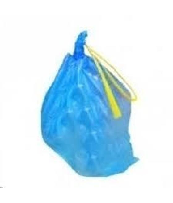 Bolsa de basura autocierre g80 30l 55x60 elio azul -rollo 15ud-