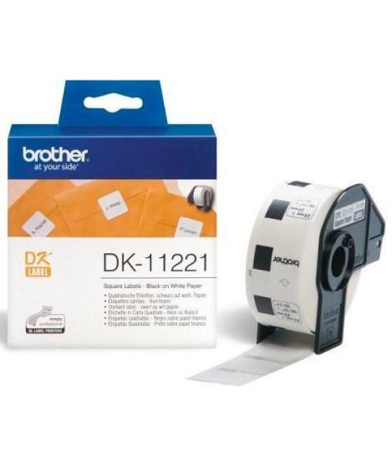 Brother etiqueta precortada papel 23x23mm 1000 etiquetas