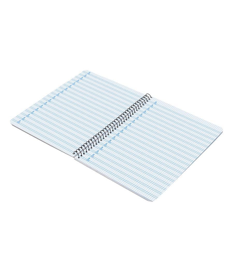 Cuaderno espiral liderpapel cuarto pautaguia tapa dura 80h75 gr cuadro pautado 5mm con margen