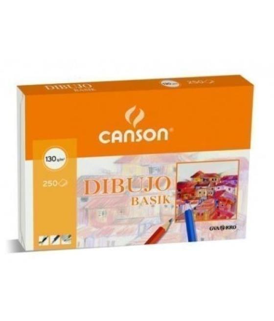 Canson caja de láminas dibujo basik 250 hojas 130 gr. 21x29,7cm
