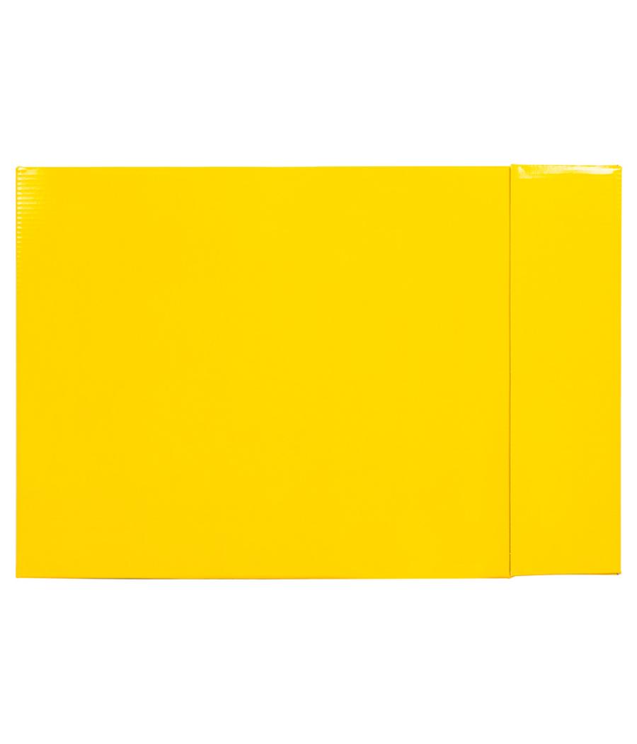 Caja archivador liderpapel de palanca cartón din a4 documenta lomo 75mm color amarillo