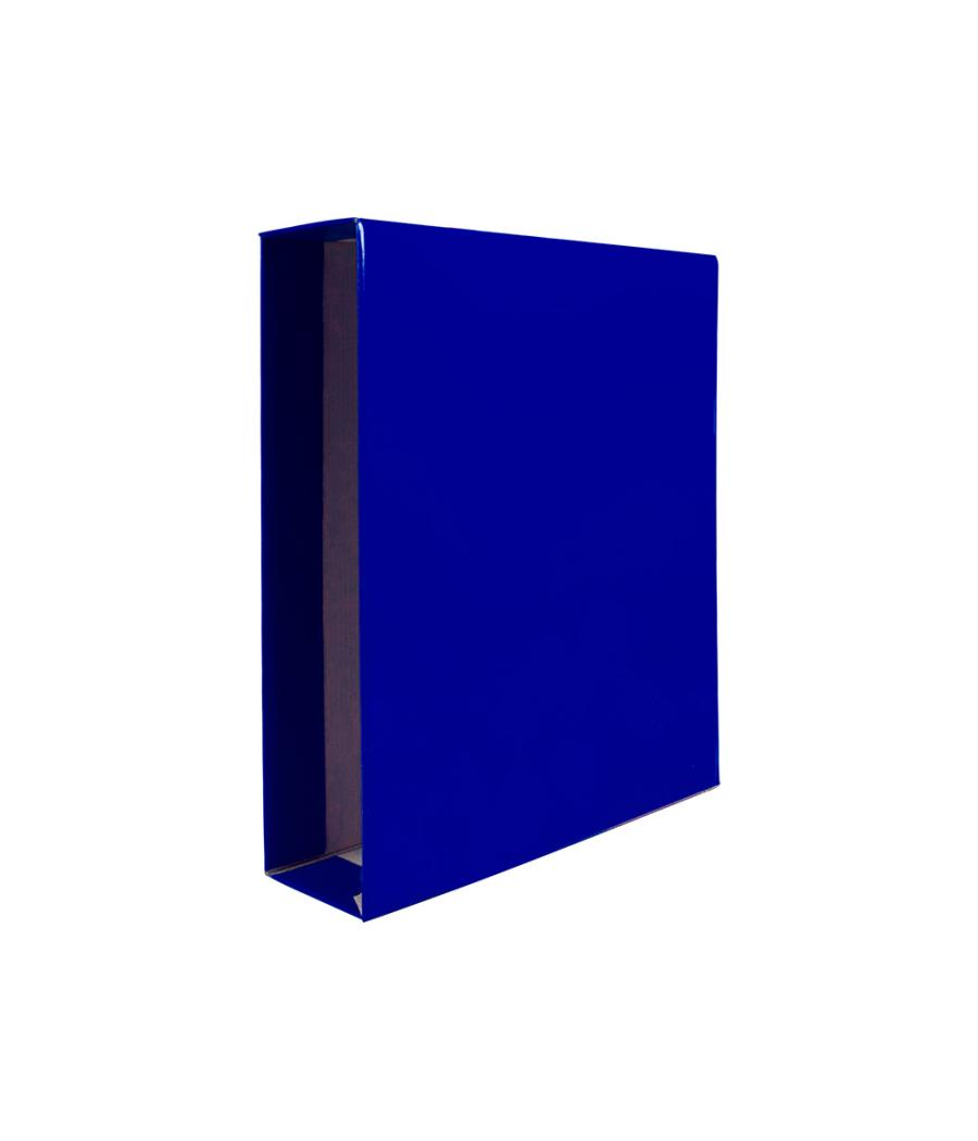 Caja archivador liderpapel de palanca cartón din a4 documenta lomo 75mm color azul