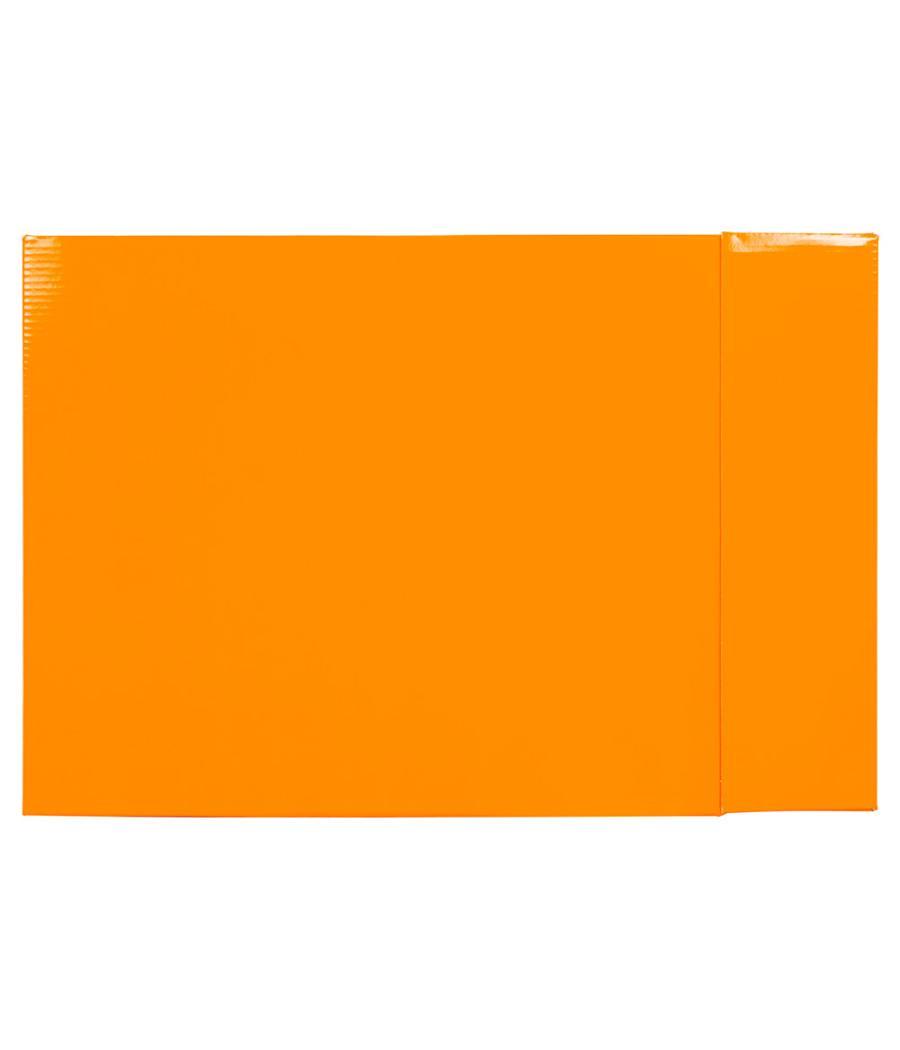 Caja archivador liderpapel de palanca cartón folio documenta lomo 75mm color naranja