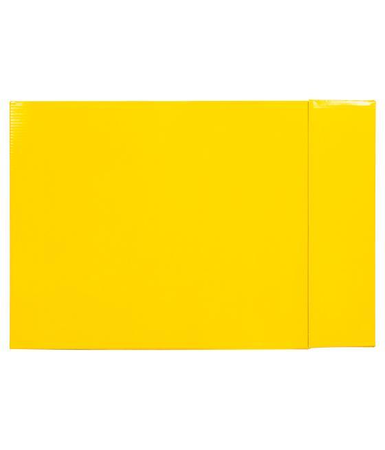 Caja archivador liderpapel de palanca cartón folio documenta lomo 75mm color amarillo