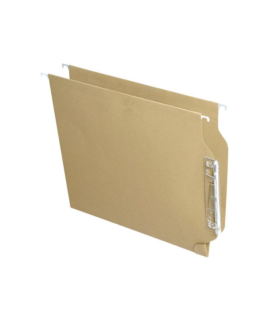 Carpeta colgante fade din a4 visor lateral kraft eco