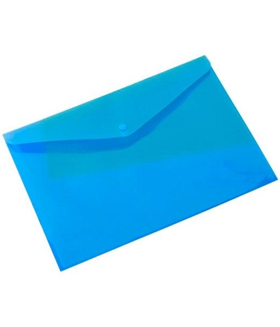 Carchivo sobre folio c/broche pp translúcido 200 micras azul