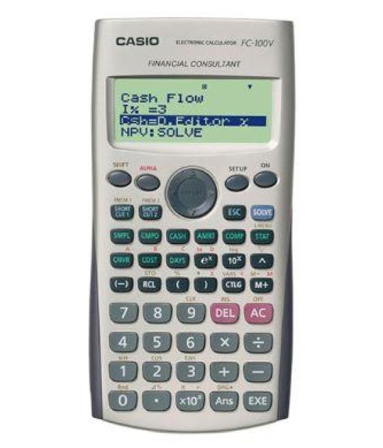 Casio calculadora científica pilas programable 4 líneas lcd 10+2 y 15 dígitos