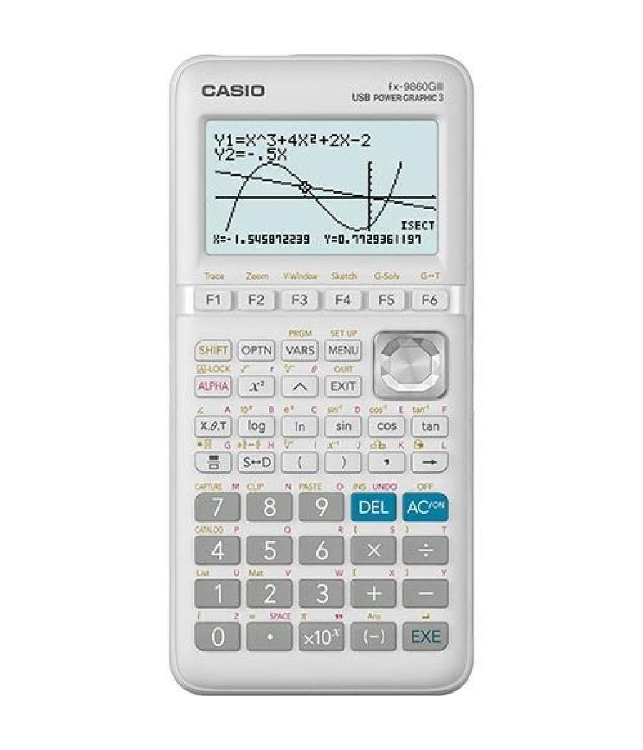 Casio calculadora gráfica gris 8 lineas y 21 dígitos fx-9860giii