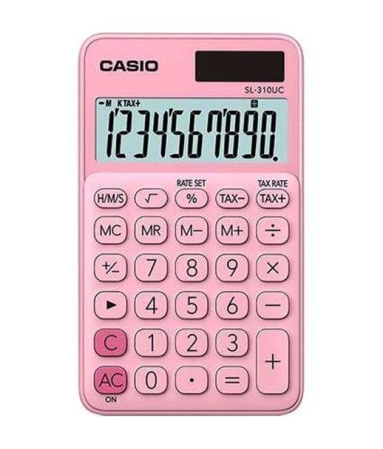 Casio calculadora de oficina sl-310uc-pk 10 dígitos rosa claro