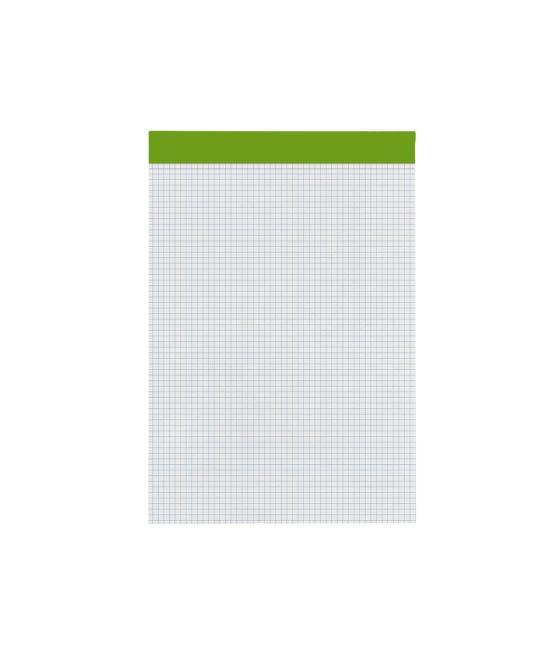 Bloc notas liderpapel cuadro 4 mm a4 80 hojas 60 g/m2 perforado sin tapa