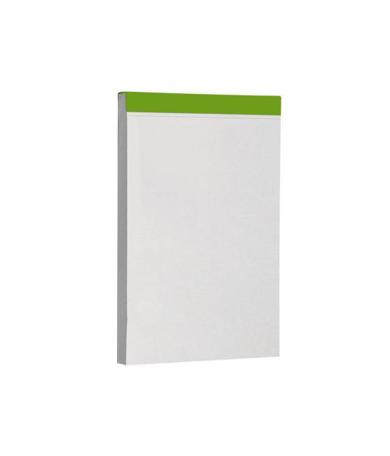 Bloc notas liderpapel liso a5 80 hojas 60 g/m2 perforado sin tapa