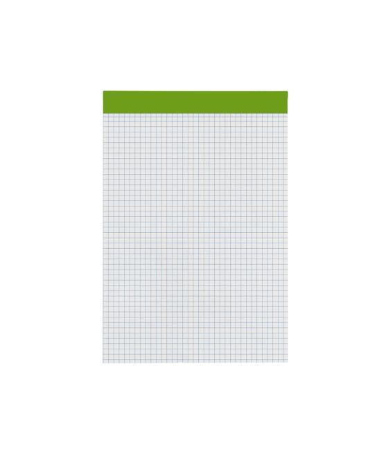 Bloc notas liderpapel cuadro 4 mm a5 80 hojas 60 g/m2 perforado sin tapa