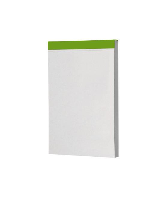 Bloc notas liderpapel liso a6 80 hojas 60 g/m2 perforado sin tapa