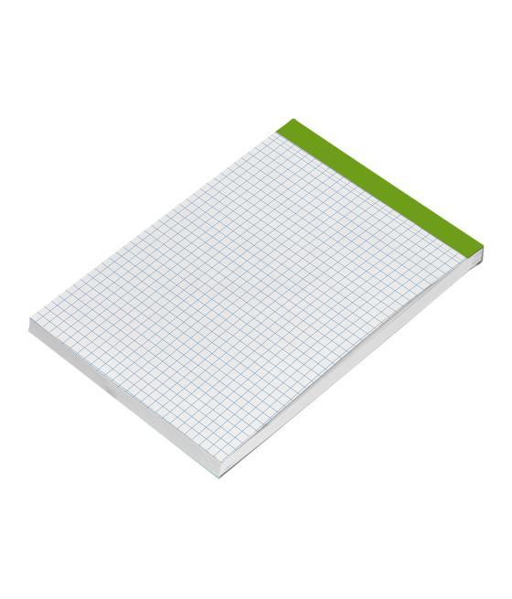 Bloc notas liderpapel cuadro 4 mm a6 80 hojas 60 g/m2 perforado sin tapa