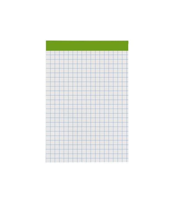 Bloc notas liderpapel cuadro 4 mm a7 80 hojas 60 g/m2 perforado sin tapa