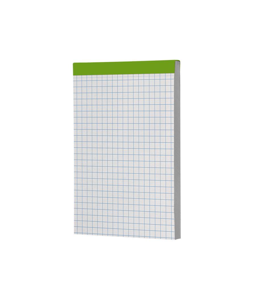 Bloc notas liderpapel cuadro 4 mm a7 80 hojas 60 g/m2 perforado sin tapa