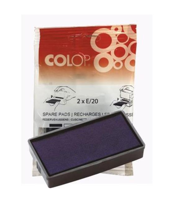 Colop almohadilla e/20 azul blister -2u-