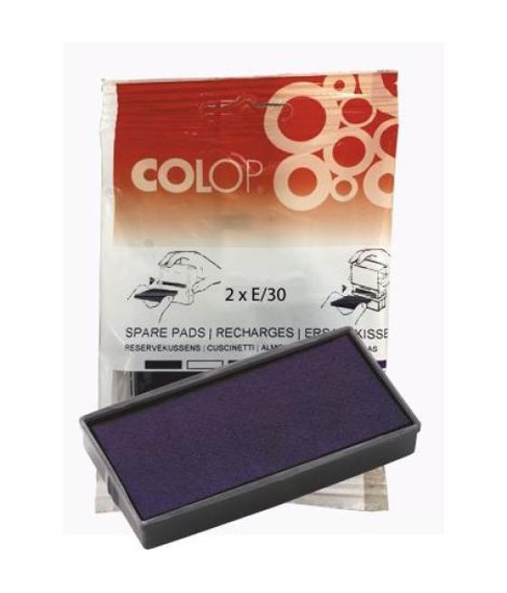 Colop almohadilla e/30 azul blister -2u-
