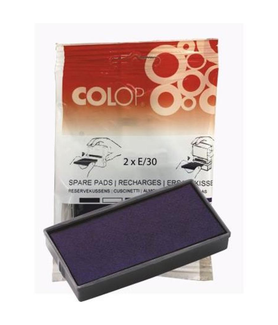 Colop almohadilla e/30 azul blister -2u-