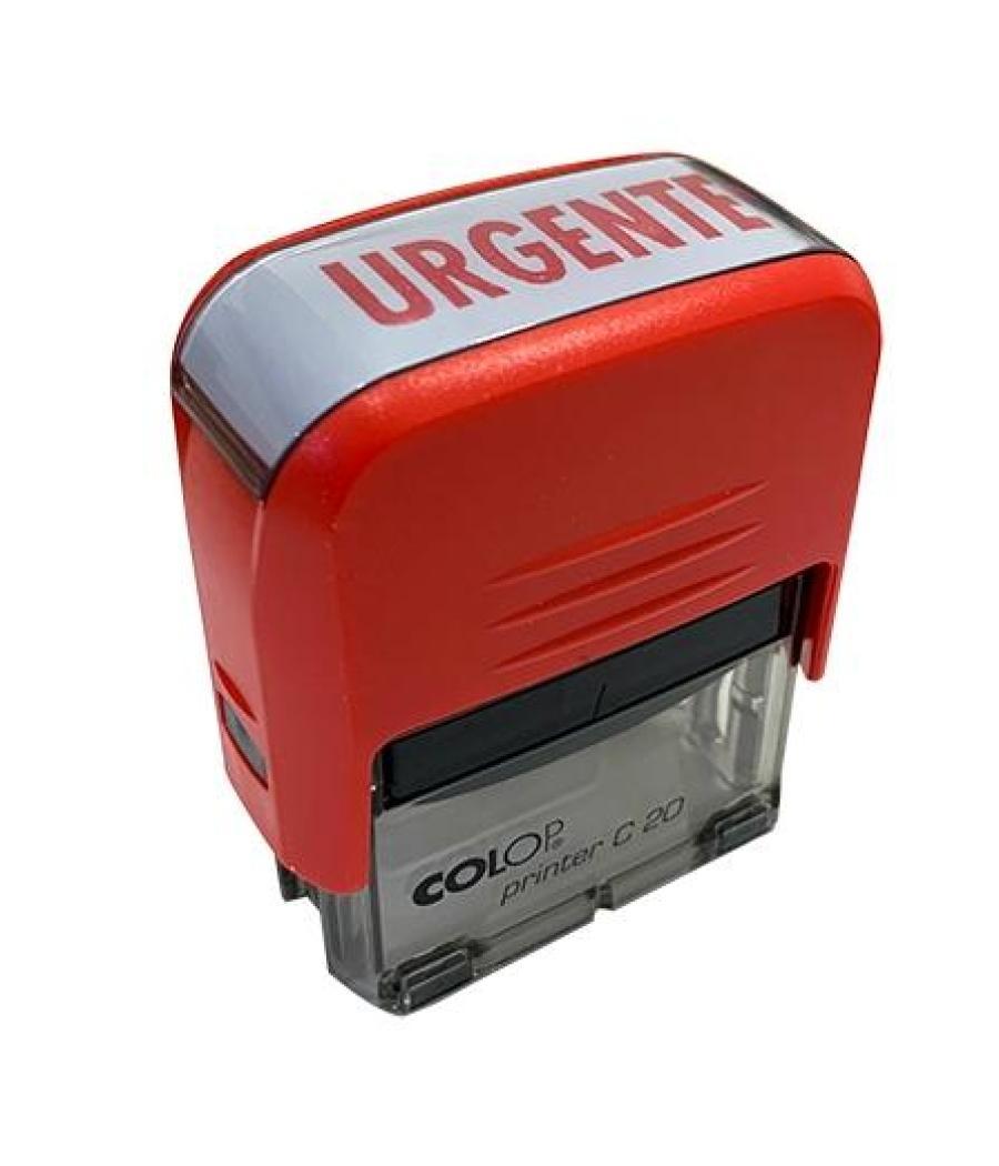 Colop sello printer c20 formula " urgente " almohadilla e/20 14x38mm rojo