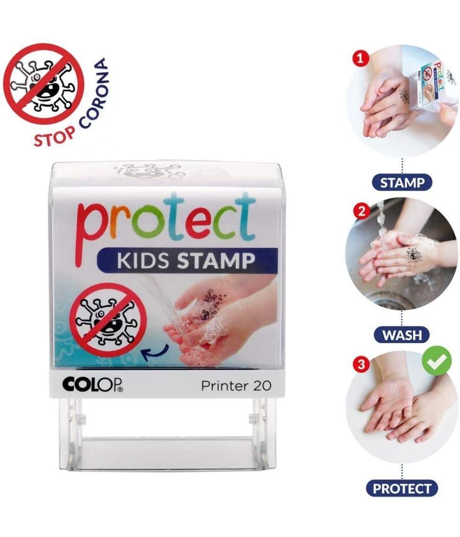 Colop sello printer 20 protect kids 190x120mm negro blister