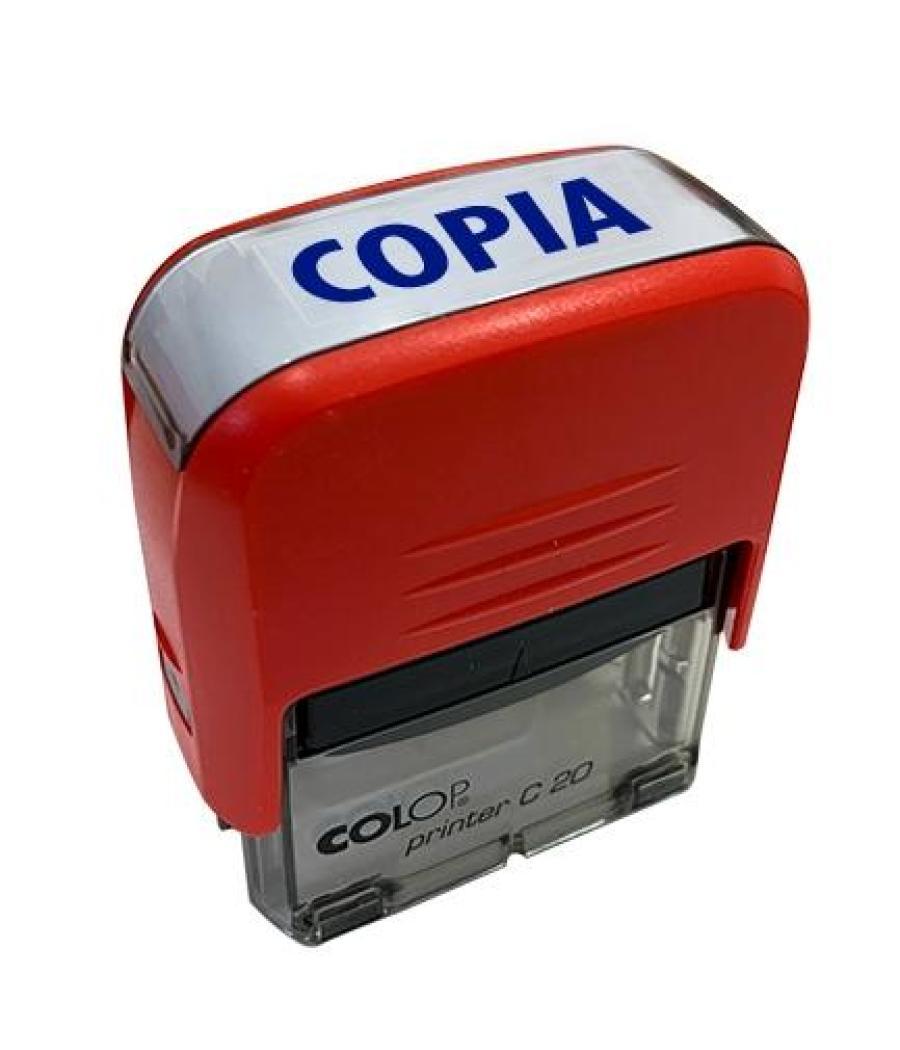 Colop sello printer c20 formula " copia " almohadilla e/20 14x38mm rojo