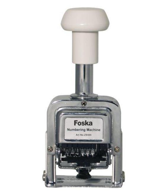 Foska sello numerador automatico 5mm 6 bandas