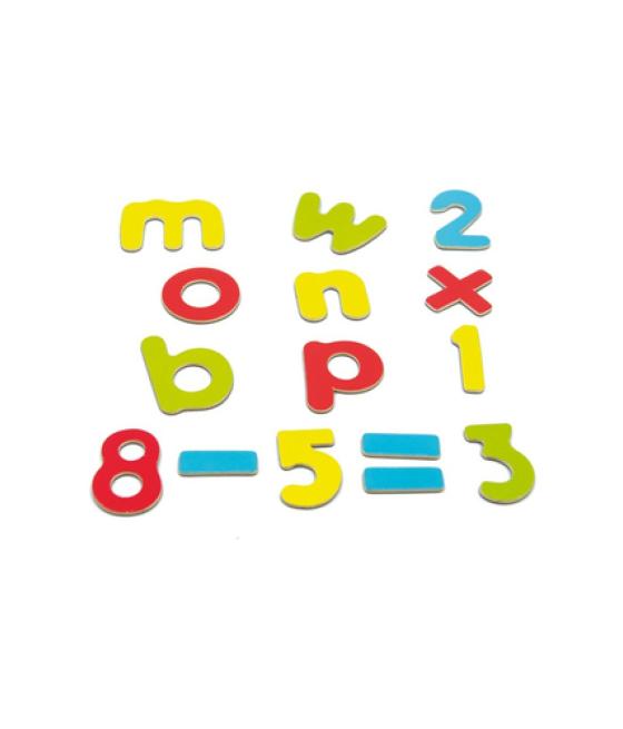 Juego andreutoys letras y números magneticos 75 piezas 20,6x19x4,5 cm