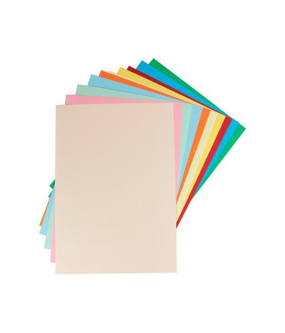 Cartulina liderpapel a3 180g/m2 10 colores surtidos paquete 100 hojas