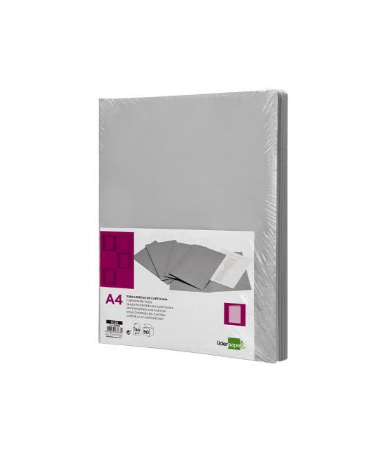 Subcarpeta liderpapel a4 gris 180g/m2