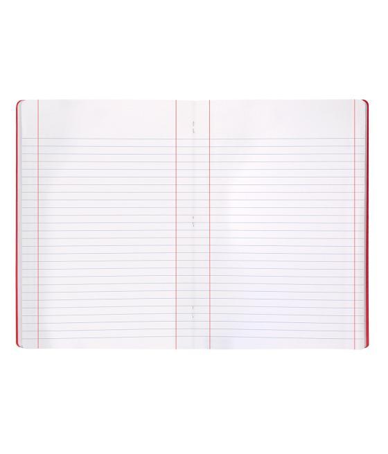 Libreta liderpapel 360 tapa de plástico a4 48 hojas 90g/m2 horizontal con doble margen colores surtidos