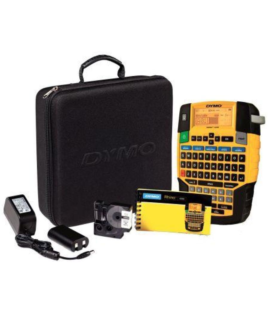 Dymo rhino impresora de etiquetas portátil 4200 teclado qwerty + con maletín